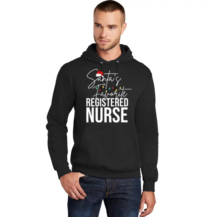 Santa's Favorite Register Nurse Hoodie