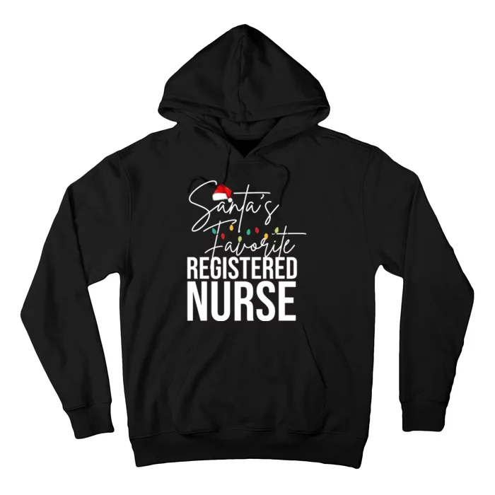 Santa's Favorite Register Nurse Hoodie