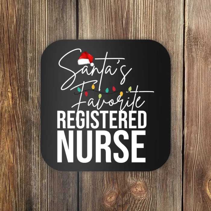 Santa's Favorite Register Nurse Coaster