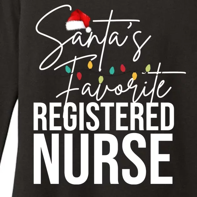 Santa's Favorite Register Nurse Womens CVC Long Sleeve Shirt