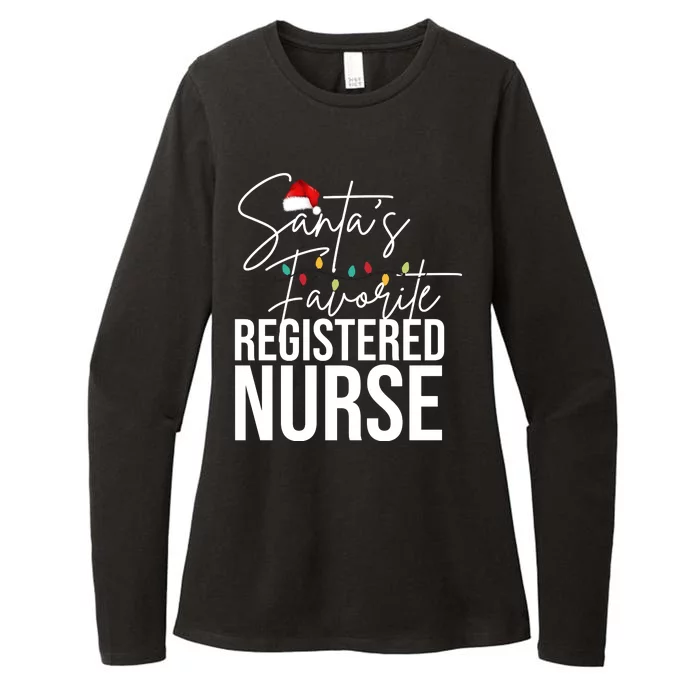 Santa's Favorite Register Nurse Womens CVC Long Sleeve Shirt