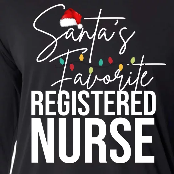 Santa's Favorite Register Nurse Cooling Performance Long Sleeve Crew