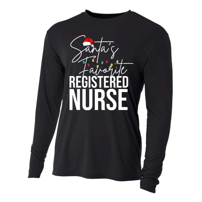 Santa's Favorite Register Nurse Cooling Performance Long Sleeve Crew