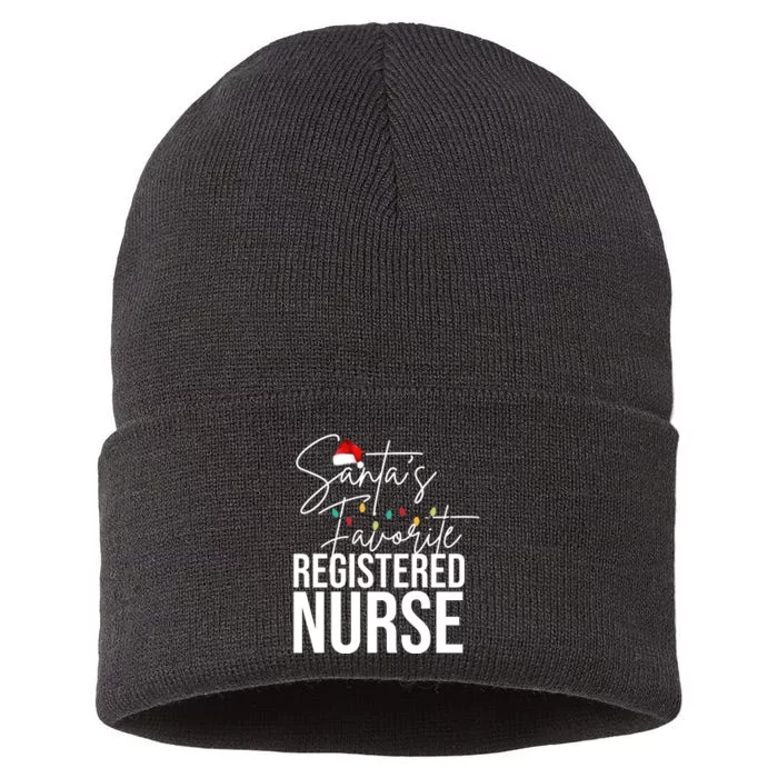 Santa's Favorite Register Nurse Sustainable Knit Beanie