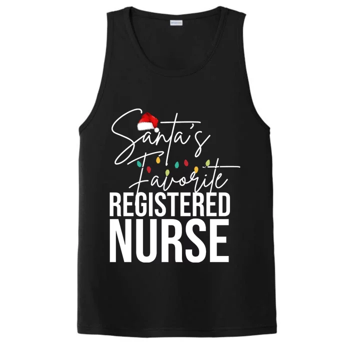 Santa's Favorite Register Nurse Performance Tank