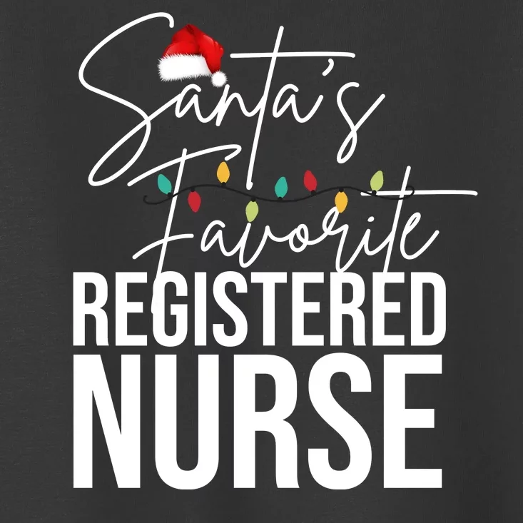 Santa's Favorite Register Nurse Toddler T-Shirt