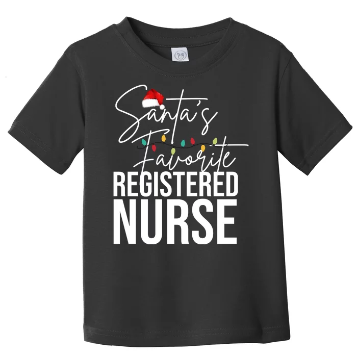 Santa's Favorite Register Nurse Toddler T-Shirt