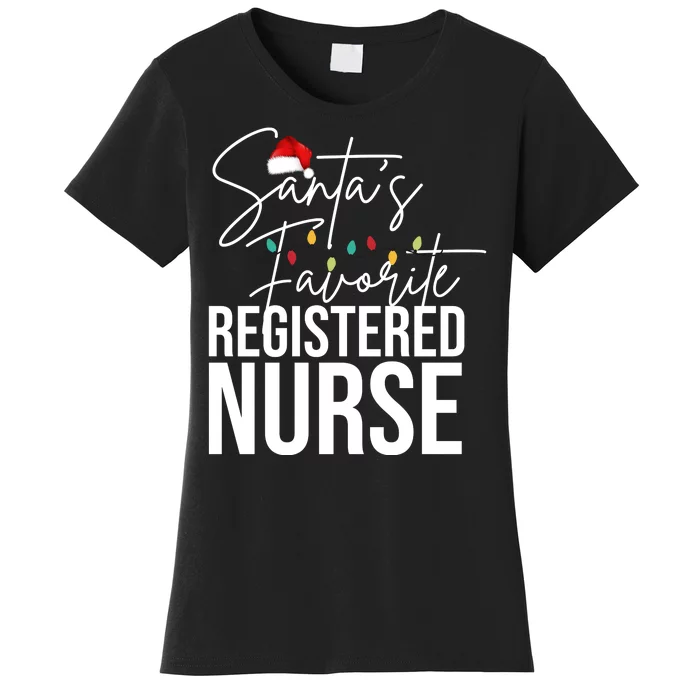 Santa's Favorite Register Nurse Women's T-Shirt