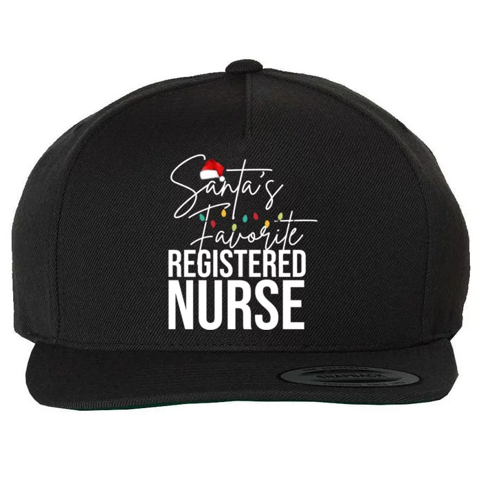 Santa's Favorite Register Nurse Wool Snapback Cap