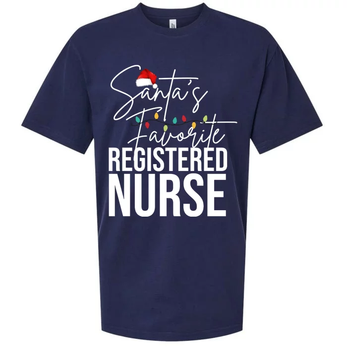 Santa's Favorite Register Nurse Sueded Cloud Jersey T-Shirt