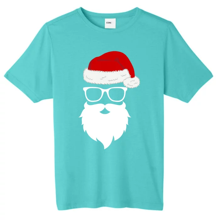 Santa Face Retro Sunglasses Christmas Xmas Gift ChromaSoft Performance T-Shirt