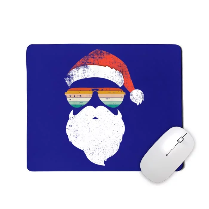 Santa Face Retro Sunglasses Christmas Xmas Meaningful Gift Mousepad