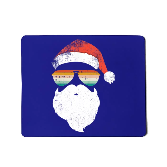 Santa Face Retro Sunglasses Christmas Xmas Meaningful Gift Mousepad