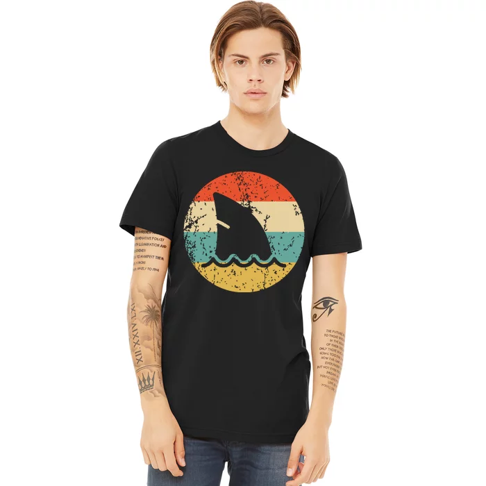 Shark Fin Retro Style Shark Premium T-Shirt