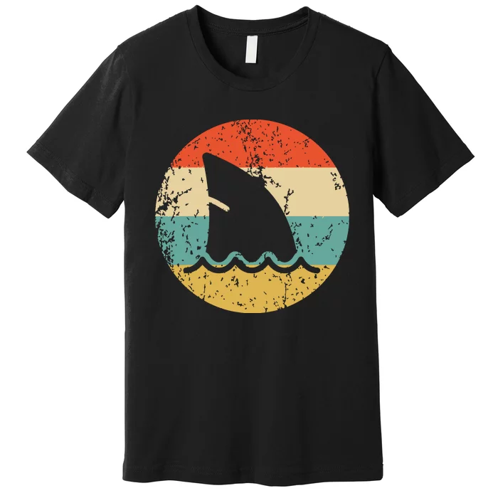 Shark Fin Retro Style Shark Premium T-Shirt