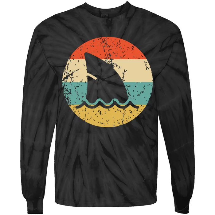 Shark Fin Retro Style Shark Tie-Dye Long Sleeve Shirt