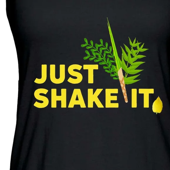 Sukkot Four Species Just Shake It Lulav Etrog Sukkah Gift Ladies Essential Flowy Tank