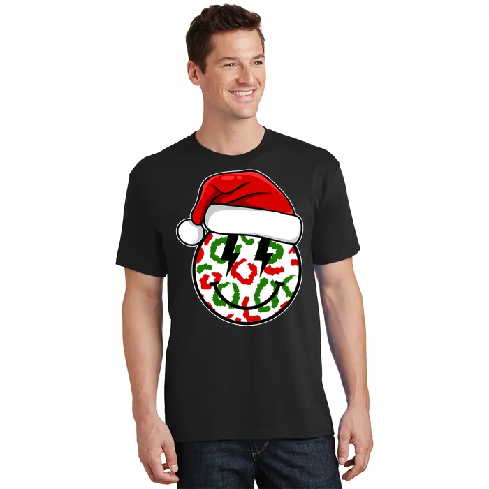 Smile Face Santa Christmas Retro T-Shirt