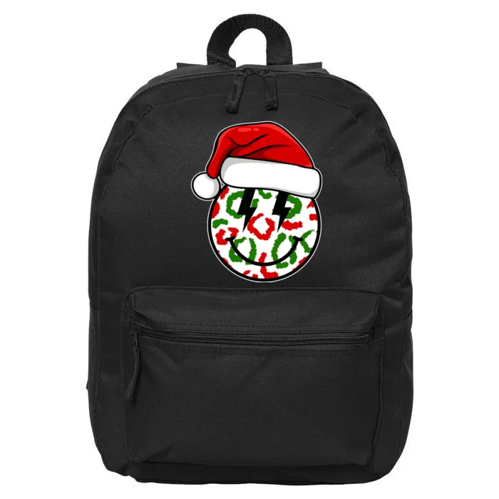 Smile Face Santa Christmas Retro 16 in Basic Backpack