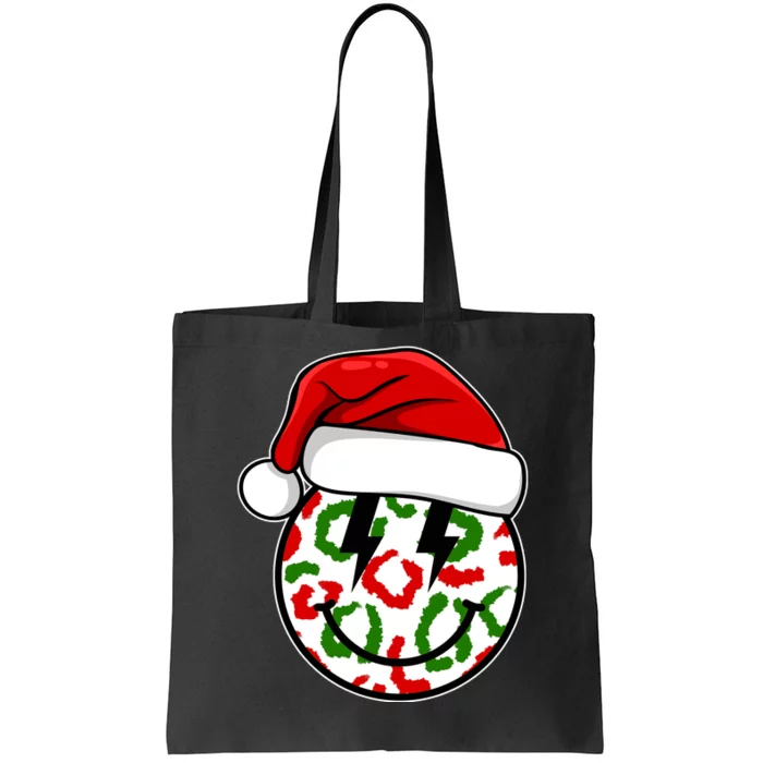 Smile Face Santa Christmas Retro Tote Bag