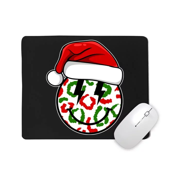 Smile Face Santa Christmas Retro Mousepad