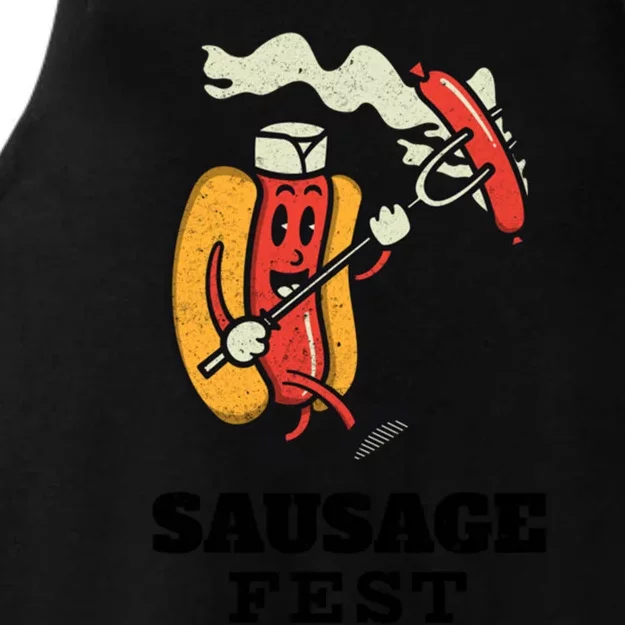 Sausage Fest Sausage Gift Ladies Tri-Blend Wicking Tank