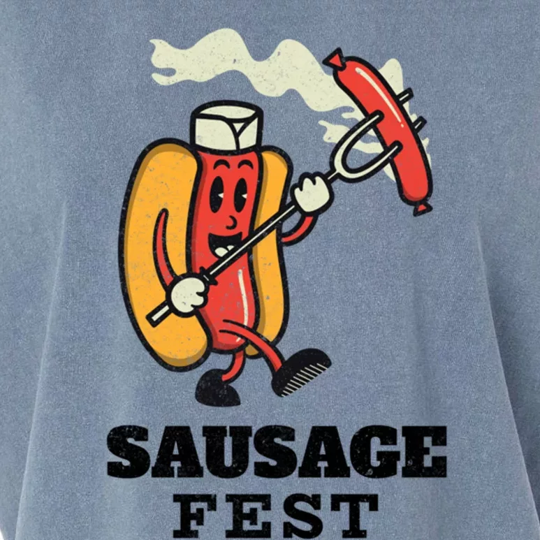 Sausage Fest Sausage Gift Garment-Dyed Women's Muscle Tee