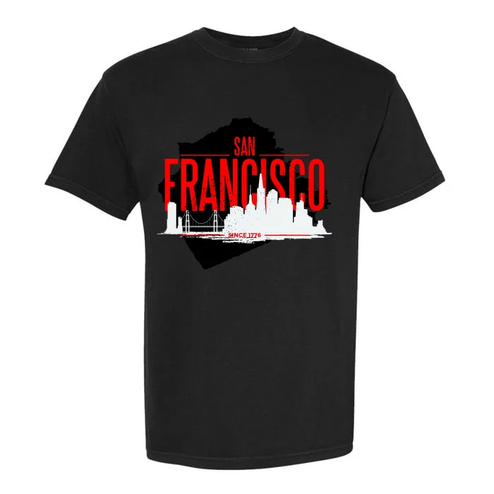 San Francisco Skyline Garment-Dyed Heavyweight T-Shirt