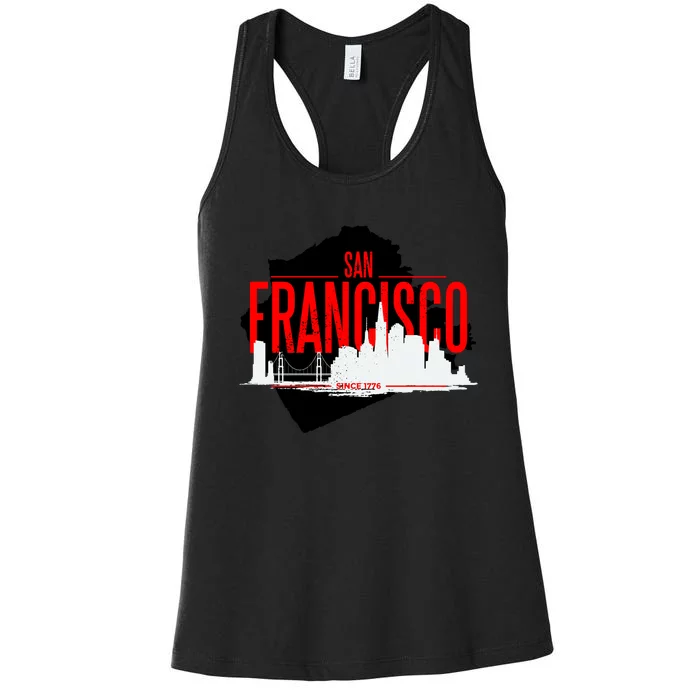 San Francisco Skyline Women's Racerback Tank