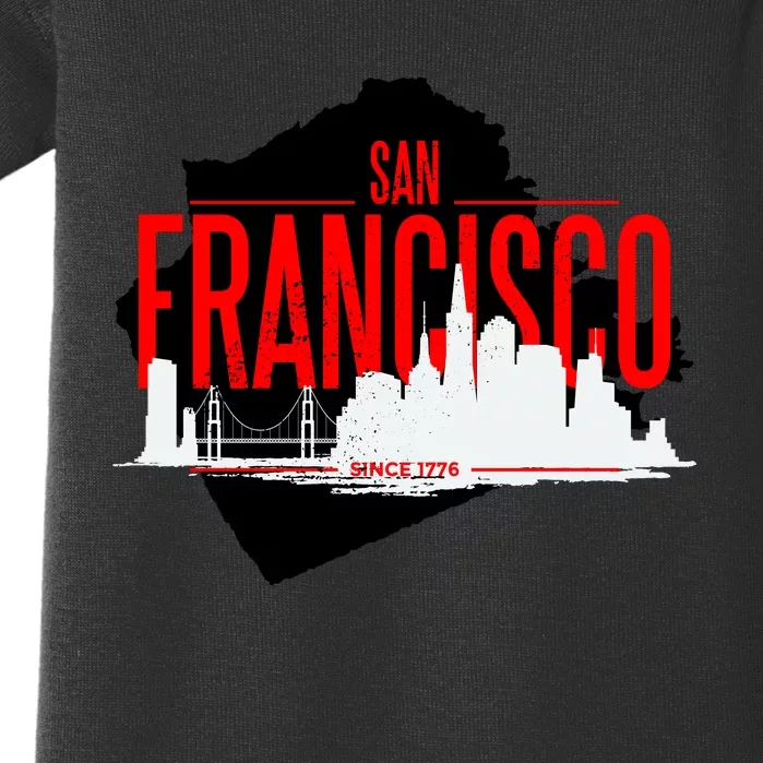 San Francisco Skyline Baby Bodysuit