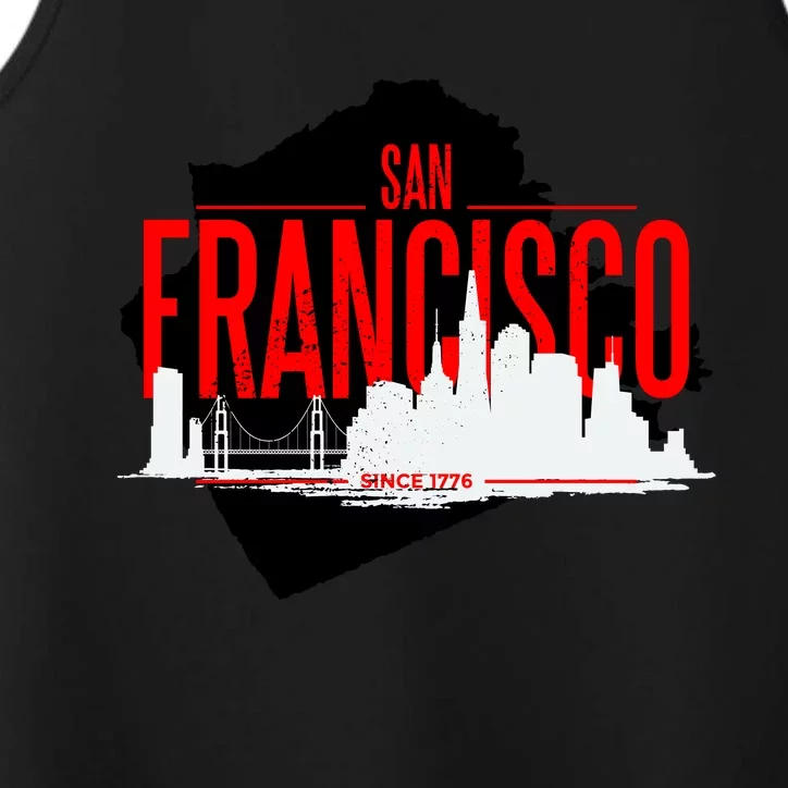 San Francisco Skyline Performance Tank