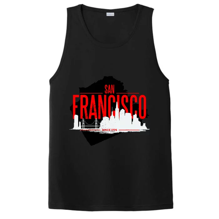 San Francisco Skyline Performance Tank