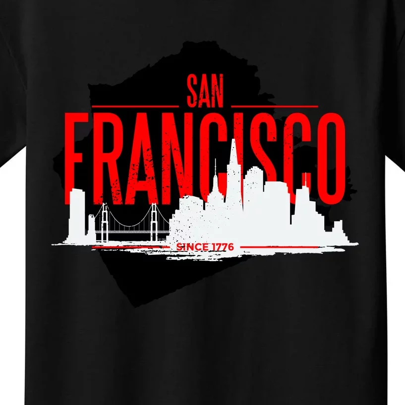 San Francisco Skyline Kids T-Shirt