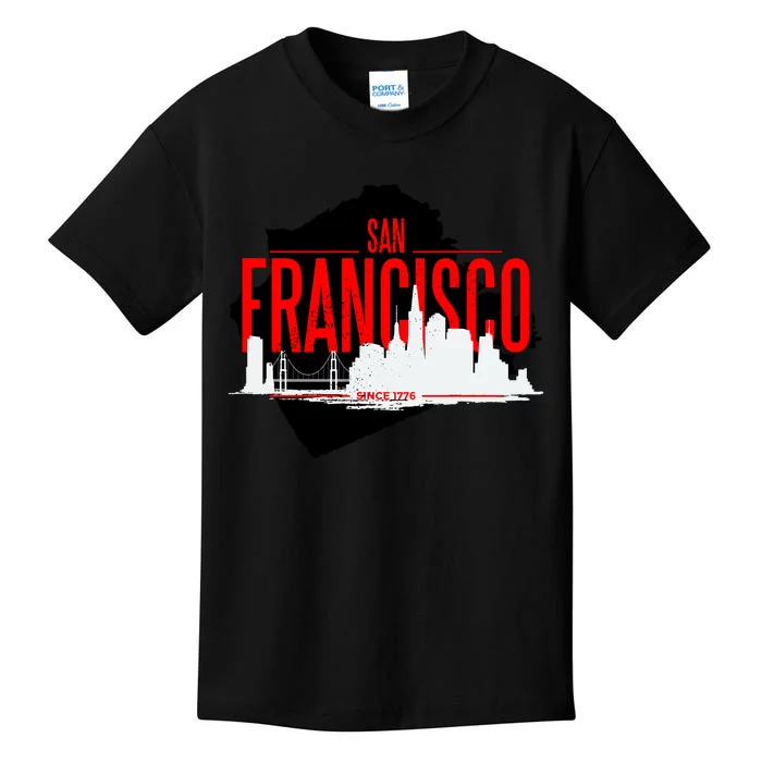 San Francisco Skyline Kids T-Shirt