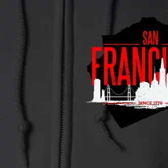 San Francisco Skyline Full Zip Hoodie