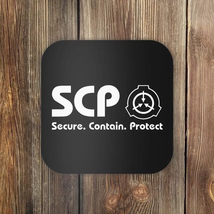 Scp Foundation Scp Secure Contain Protect Coaster