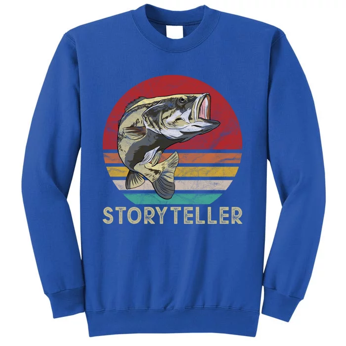 Storyteller Fish Story Telling Funny Gift For Fishing Dad Gift Sweatshirt