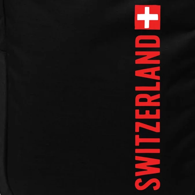 Swiss Flag Switzerland Souvenir Schweiz Gift Suisse Svizzera Impact Tech Backpack