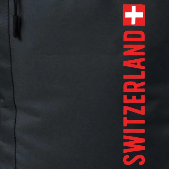 Swiss Flag Switzerland Souvenir Schweiz Gift Suisse Svizzera Daily Commute Backpack