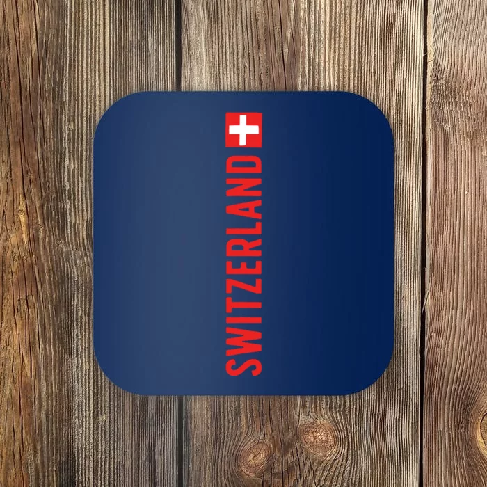 Swiss Flag Switzerland Souvenir Schweiz Gift Suisse Svizzera Coaster