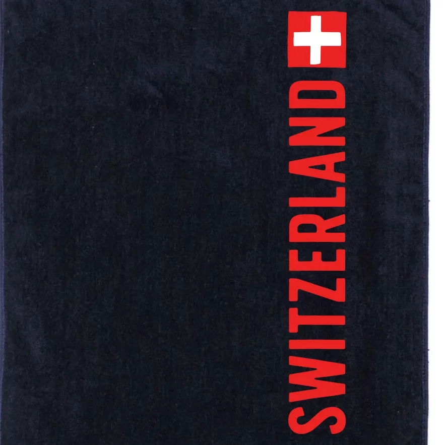 Swiss Flag Switzerland Souvenir Schweiz Gift Suisse Svizzera Platinum Collection Golf Towel