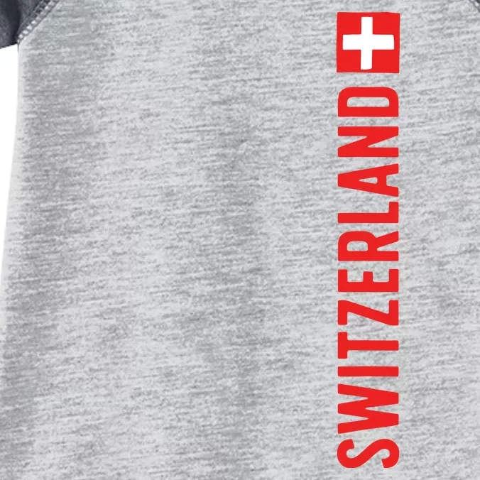 Swiss Flag Switzerland Souvenir Schweiz Gift Suisse Svizzera Infant Baby Jersey Bodysuit