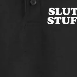 Slut For Stuffing  Funny Thanksgiving Dry Zone Grid Performance Polo