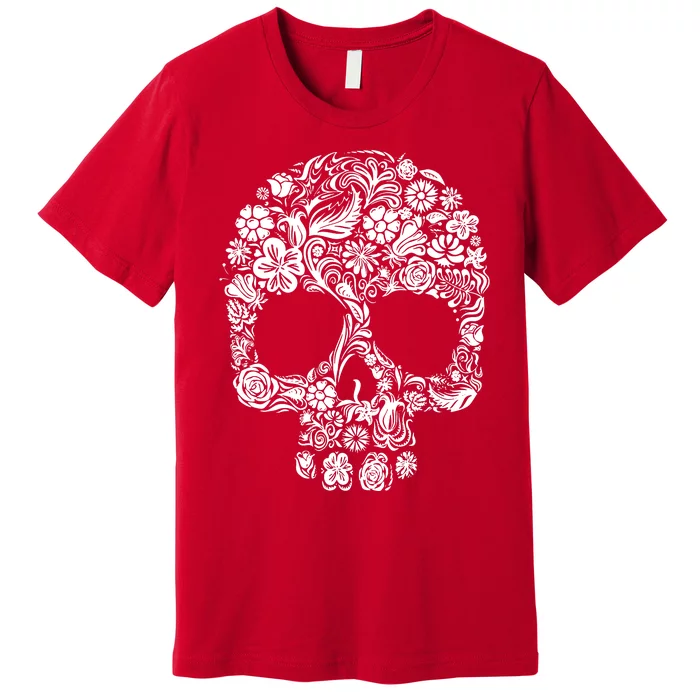 Skull Flowers Skull Premium T-Shirt