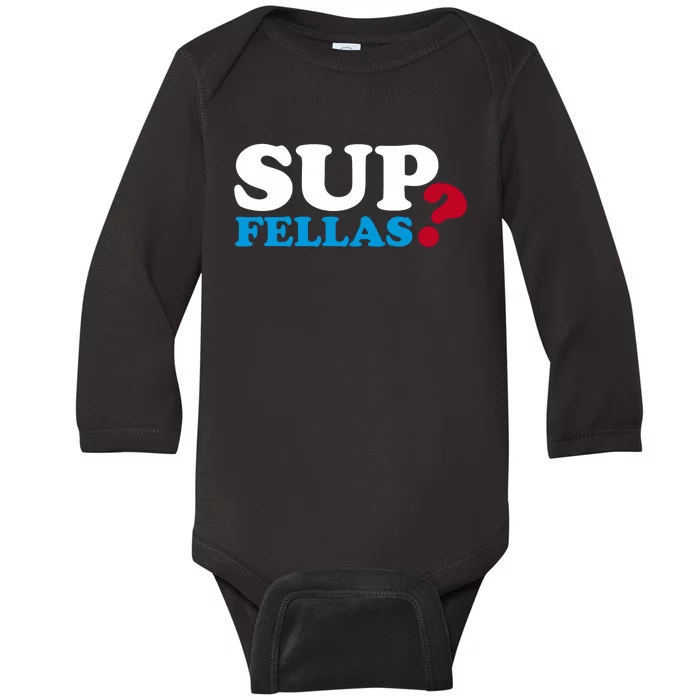 Sup Fellas Baby Long Sleeve Bodysuit