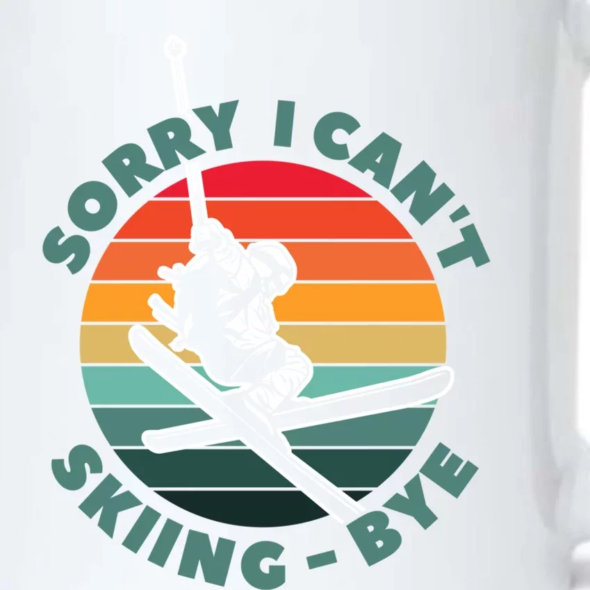 Ski Funny Skier Sorry I Cant Skiing Bye Ski Lover Cute Gift Black Color Changing Mug