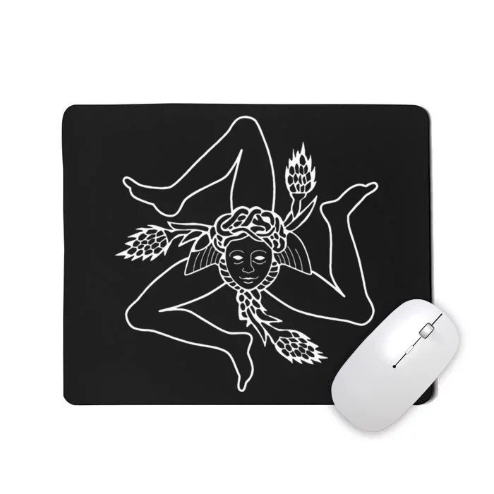 Sicilia Flag Sicily Palermo Italy Mousepad