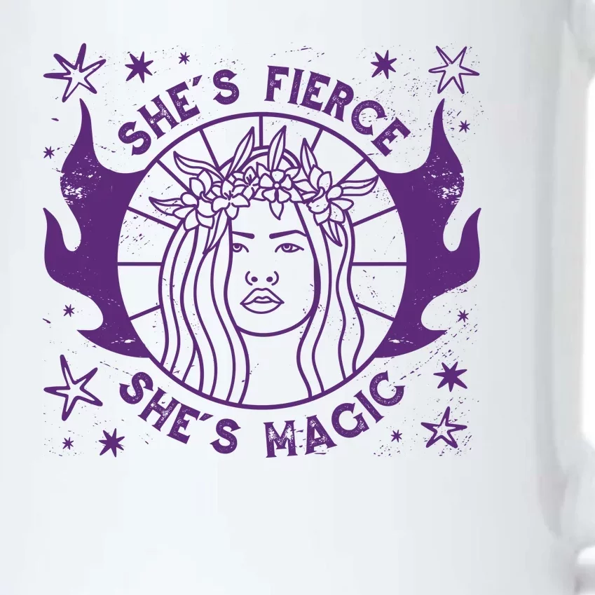 She's Fierce She's Magic Black Color Changing Mug