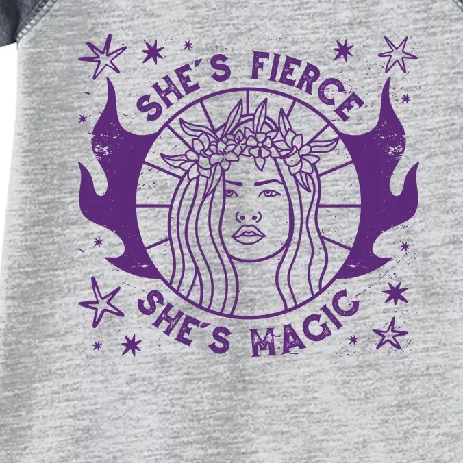 She's Fierce She's Magic Infant Baby Jersey Bodysuit