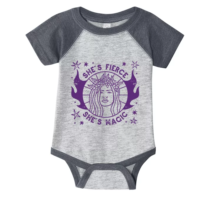 She's Fierce She's Magic Infant Baby Jersey Bodysuit